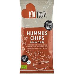 Foto van Biotoday hummus chips indiase curry 75 g bij jumbo