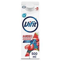 Foto van Vifit drinkyoghurt aardbei 500ml bij jumbo