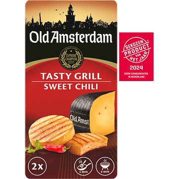 Foto van Old amsterdam tasty grill sweet chili kaas 2 x 70g bij jumbo