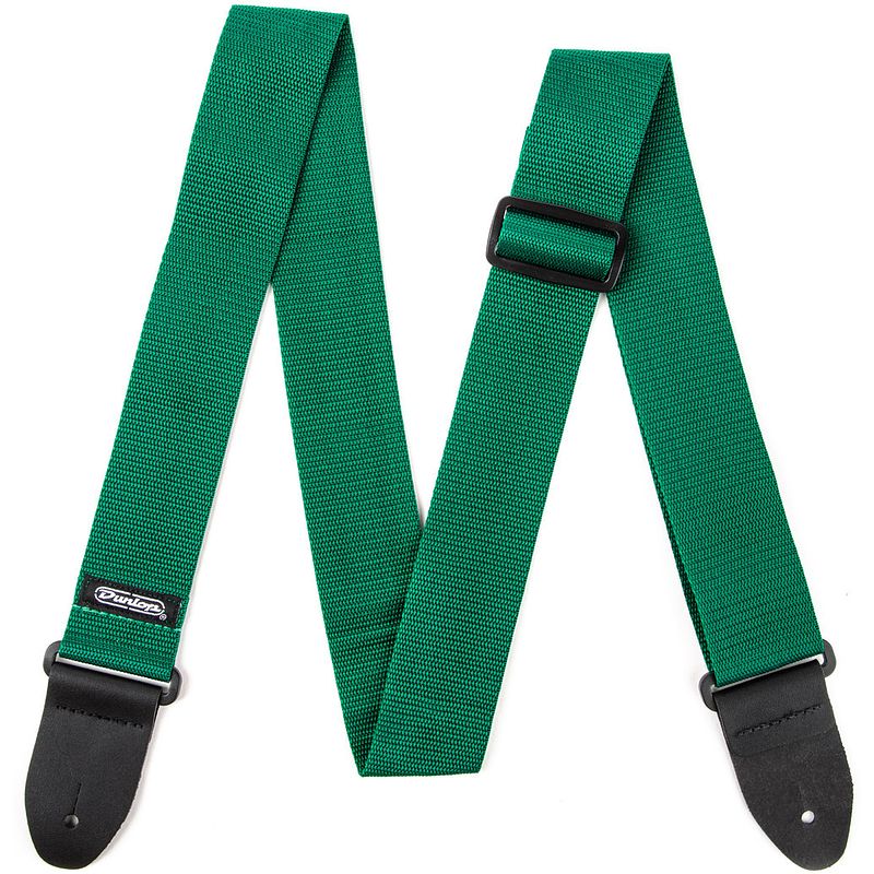 Foto van Dunlop d07-01rg poly strap green gitaarband