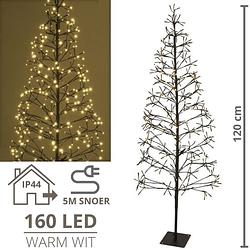 Foto van Lichtboom - lichttakken - led boom - kerstverlichting - lichttak - kerstversiering - kerst - 120 cm - 160 led'ss - war...