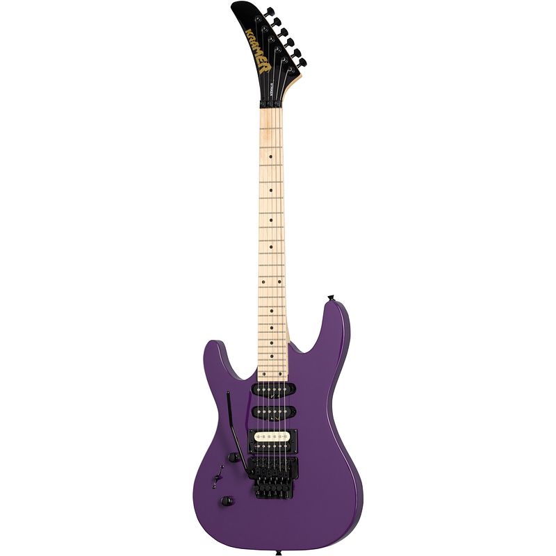 Foto van Kramer guitars modern collection striker hss lh majestic purple linkshandige elektrische gitaar