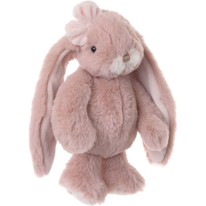 Foto van Bukowski pluche konijn knuffeldier - oud roze - staand - 22 cm - knuffel huisdieren