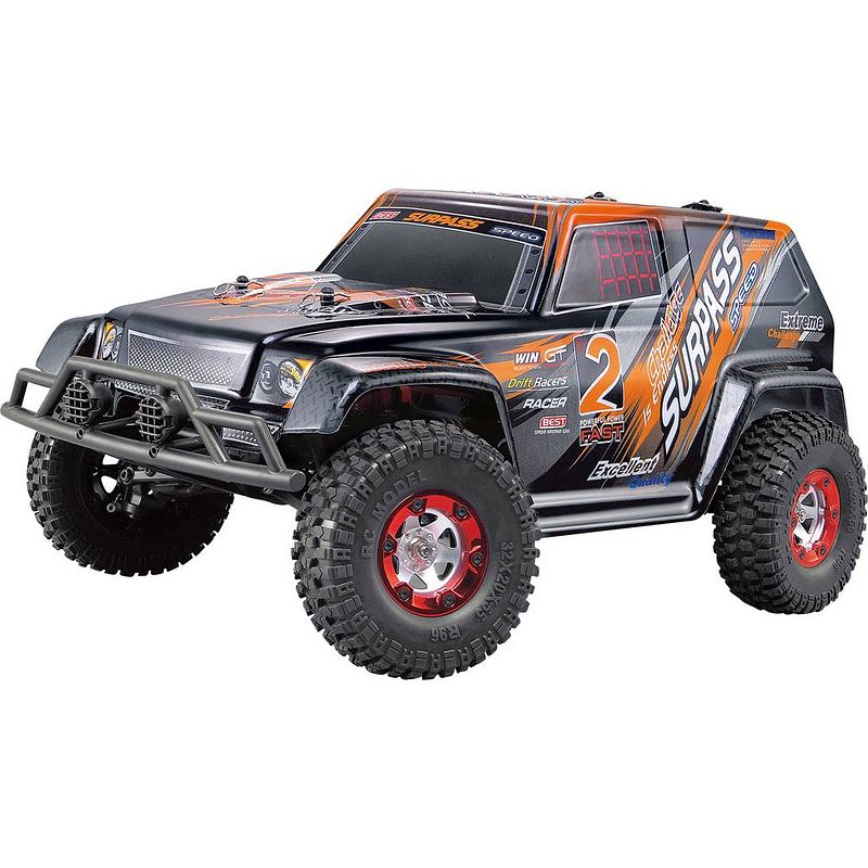 Foto van Amewi charge extreme brushed 1:12 rc auto elektro monstertruck 4wd rtr 2,4 ghz