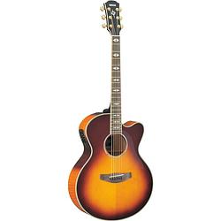 Foto van Yamaha cpx1000 brown sunburst elektrisch-akoestische gitaar