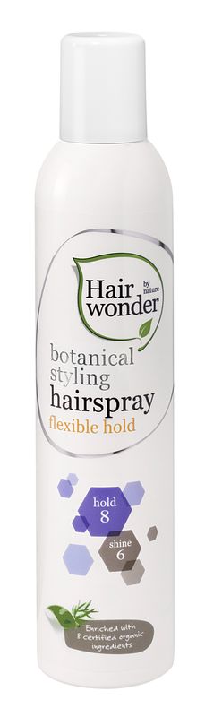 Foto van Hairwonder botanical styling flexible hold haarspray 300ml