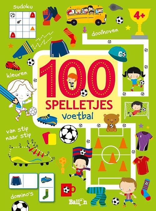 Foto van 100 spelletjes - voetbal - paperback (9789403202747)