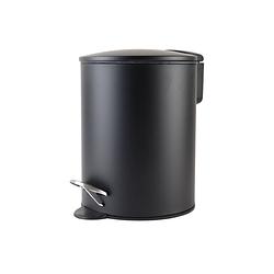 Foto van Nordix pedaalemmer - 3 liter - badkamer - toilet - zwart - metaal