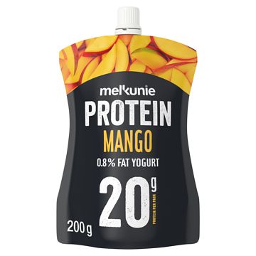 Foto van Melkunie protein mango 0,8% fat yogurt 200g bij jumbo