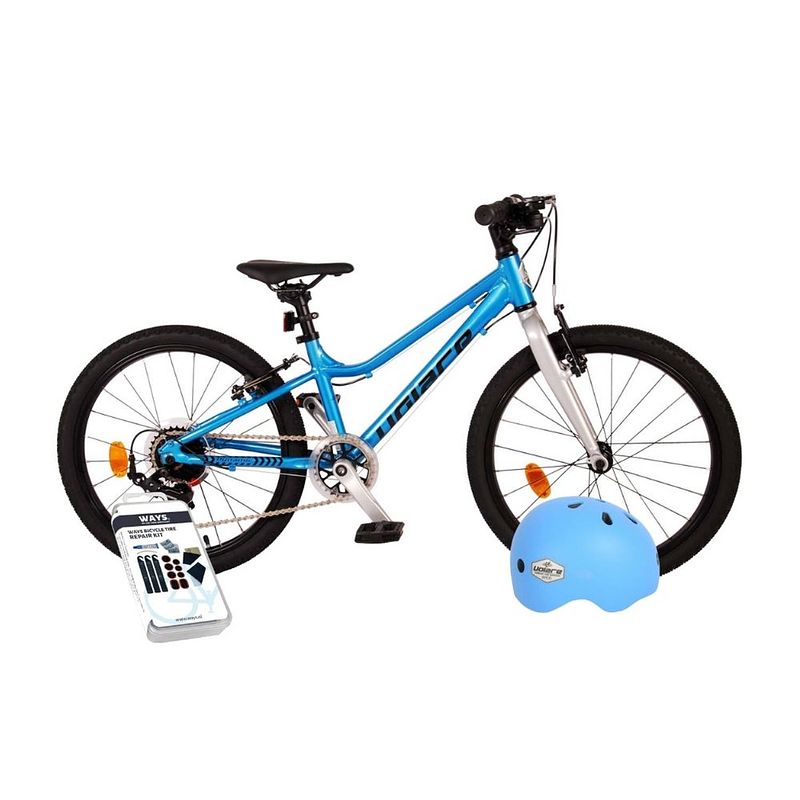 Foto van Volare kinderfiets dynamic - 20 inch - blauw - 7 versnellingen - met fietshelm & accessoires