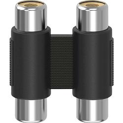 Foto van Hama 00205181 cinch adapter [1x cinch-koppeling - 1x cinch-koppeling] zwart