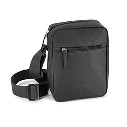 Foto van Zwart schoudertasje voor volwassenen 18 x 22 cm - zwarte schoudertassen voor op reis/onderweg