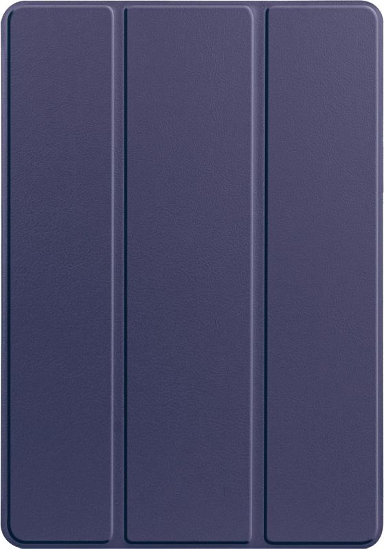 Foto van Just in case tri-fold samsung galaxy tab s8 ultra book case met penhouder blauw