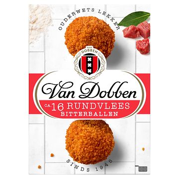 Foto van Van dobben rundvlees bitterballen 16 x 25g bij jumbo