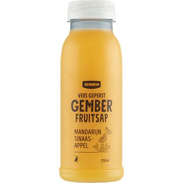 Foto van Jumbo fruitsap gember met mandarijn & sinaasappel 250ml