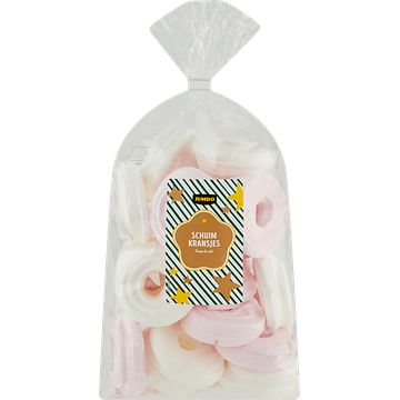 Foto van Jumbo schuimkransjes roze & wit 200 g