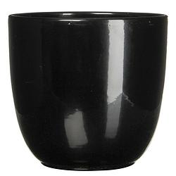 Foto van Bloempot pot rond es/19 tusca 20 x 22.5 cm zwart mica