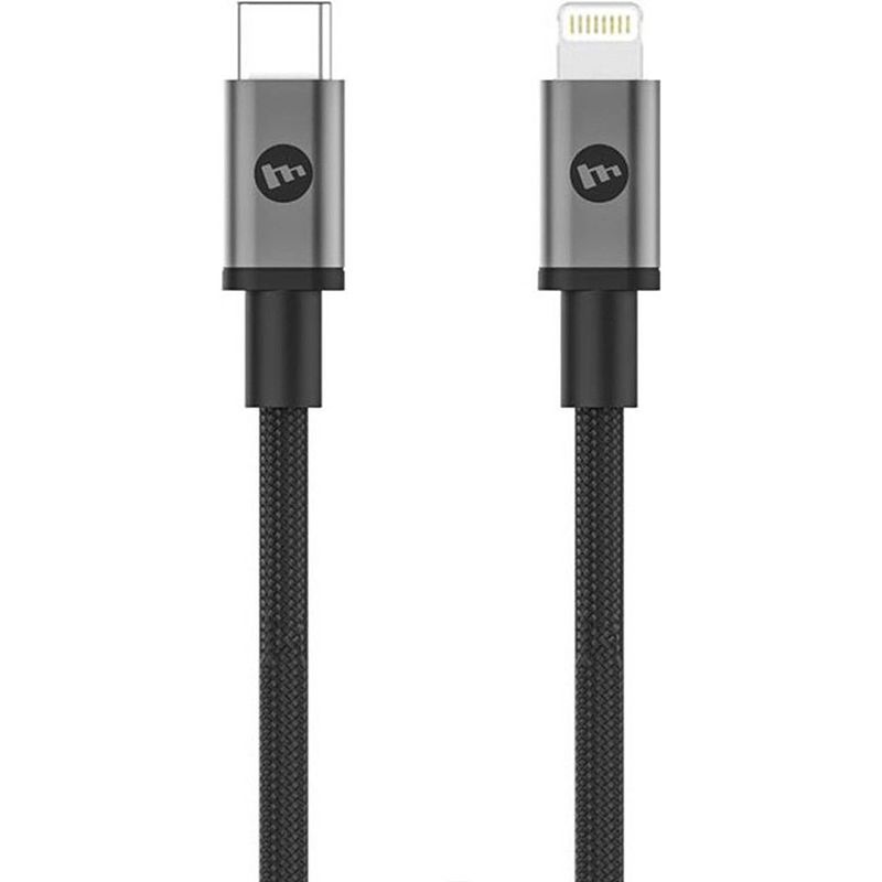 Foto van Mophie usb-c naar lightning kabel - zwart - nylon - 1 meter