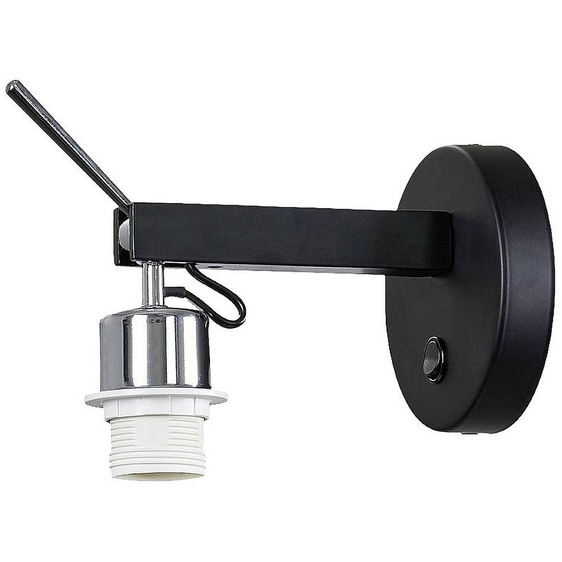 Foto van Slv fenda 1003034 led-wandlamp e27 40 w zwart