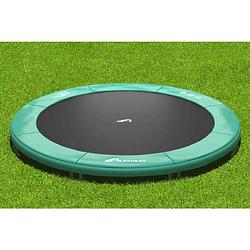 Foto van Akrobat trampoline primus inground - 365 cm - rond - groen
