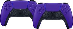 Foto van Sony playstation 5 dualsense draadloze controller galactic purple duo pack