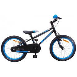 Foto van Amigo cross 18 inch 22 cm jongens v-brake zwart/blauw