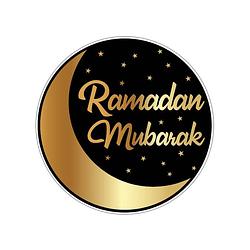 Foto van 25x ramadan mubarak kartonnen onderzetters/onderleggers - bierfiltjes