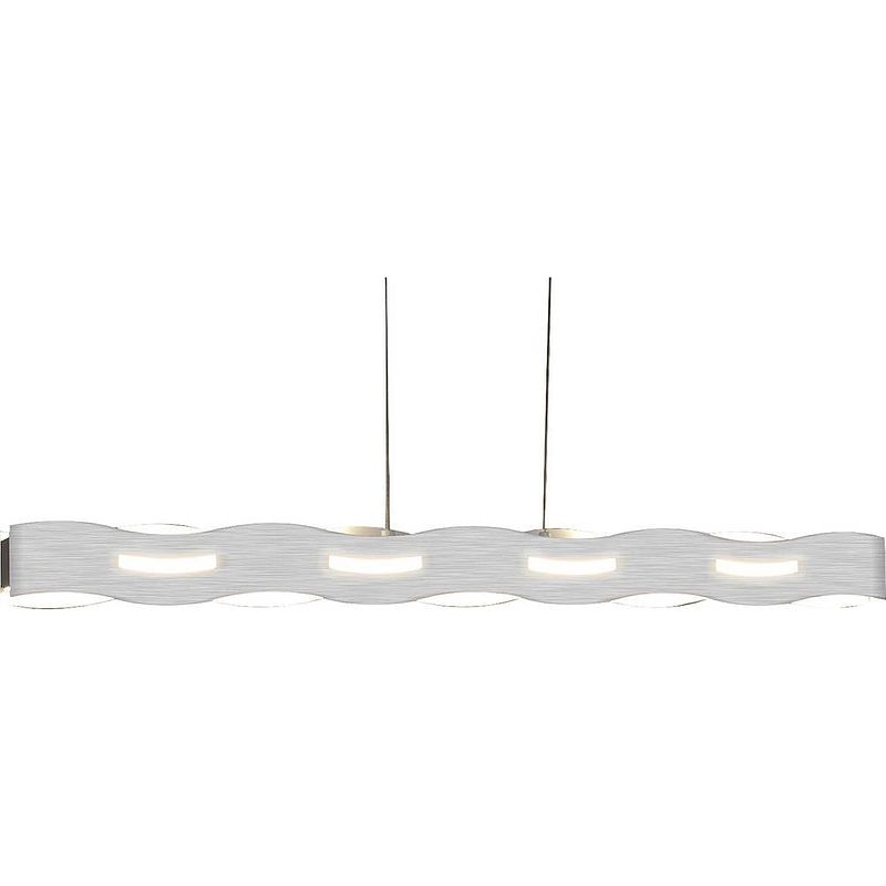 Foto van Eco-light led-wave-s-nik led-wave-s-nik led-hanglamp led 35 w nikkel (mat), chroom