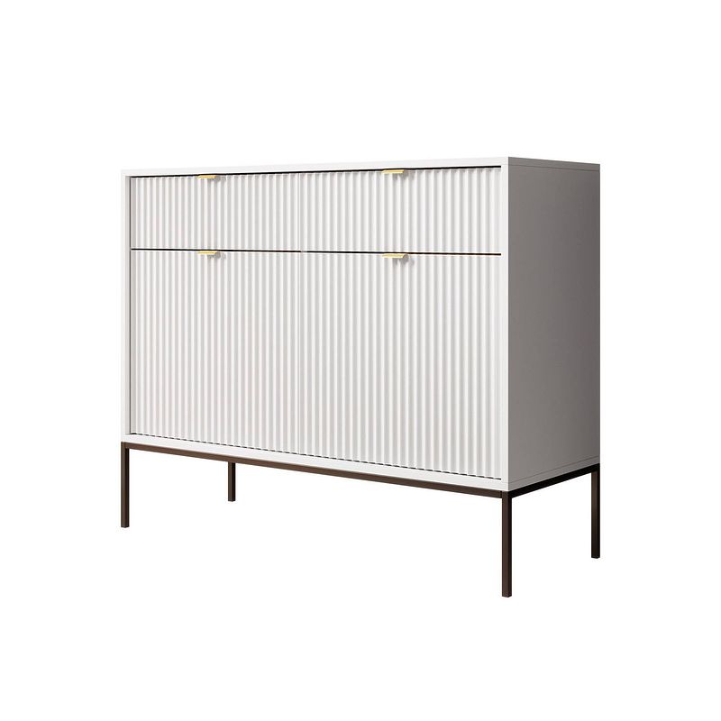 Foto van Meubella dressoir navil - wit - 104 cm