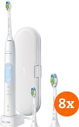 Foto van Philips sonicare protectiveclean 5100 hx6859/29 + optimal white opzetborstels (8 stuks)