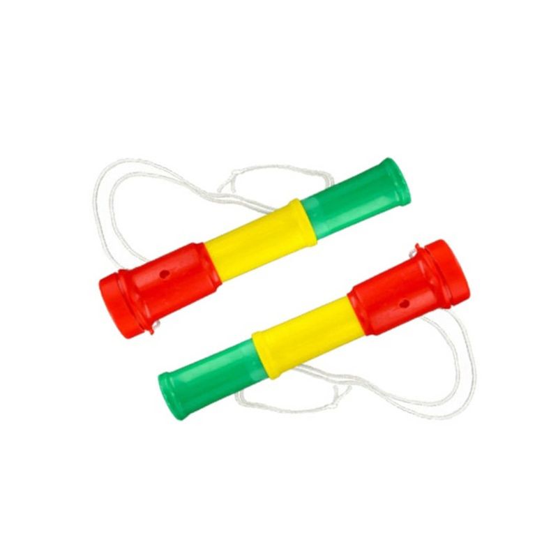 Foto van 4x stuks feest/party toeter rood-geel-groen 20 cm - feesttoeters