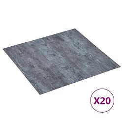 Foto van Vidaxl vloerplanken 20 st zelfklevend 1,86 m² pvc grijs marmerpatroon