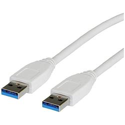 Foto van Value usb-kabel usb 3.2 gen1 (usb 3.0 / usb 3.1 gen1) usb-a stekker 1.80 m wit afgeschermd 11.99.8975