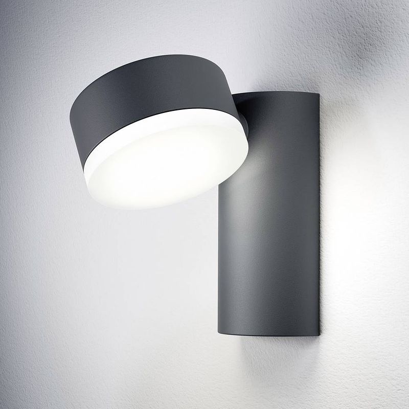 Foto van Ledvance endura® style spot round l 4058075214095 led-buitenlamp (wand) 8 w donkergrijs