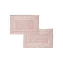 Foto van Seahorse badmat mossa - 50x60 cm - pearl pink - set van 2