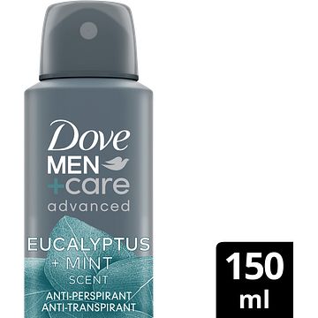 Foto van Dove men +care advanced eucalyptus + mint scent antitranspirant 150ml bij jumbo