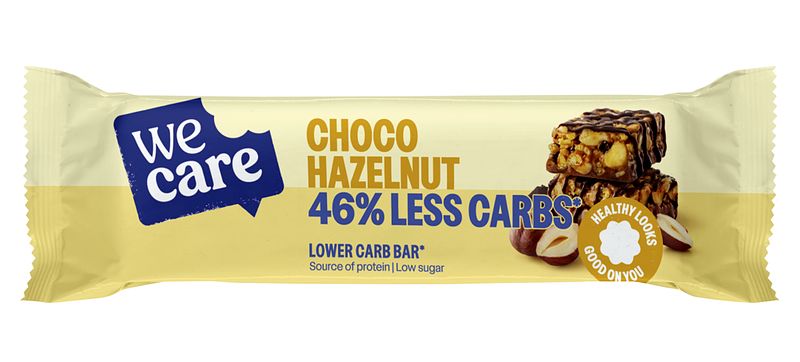 Foto van Wecare low carb choco hazelnut bar