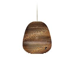 Foto van Lamponline hanglamp binky 210 ø 21 cm bruin