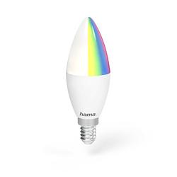 Foto van Hama wifi-ledlamp, e14, 4,5w, rgb, dimbaar smartverlichting wit