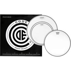 Foto van Code drum heads tpdnaclrs dna standard pack 10-13-16 inch clear tomvellen + 14 inch coated snaredrumvel