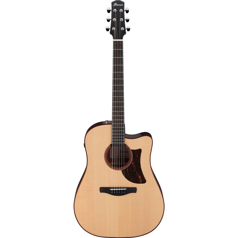 Foto van Ibanez advanced acoustic aad300ce natural low gloss elektrisch-akoestische westerngitaar