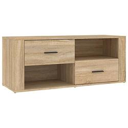 Foto van Vidaxl tv-meubel 100x35x40 cm bewerkt hout sonoma eikenkleurig