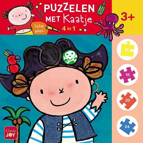 Foto van Puzzelen met kaatje. 4-in-1-puzzel (schip ahoi!) - overig (5407009981319)