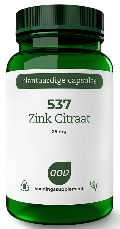 Foto van Aov 537 zink citraat 25mg vegacaps