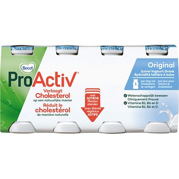 Foto van Becel proactiv original zuivel yoghurtdrank 8 x 75g bij jumbo