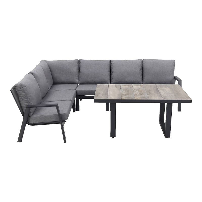 Foto van Vdg azoren/darwin lounge dining set - antraciet - links & rechts