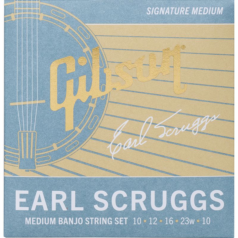 Foto van Gibson earl scruggs banjo string set signature medium gauge snarenset voor banjo