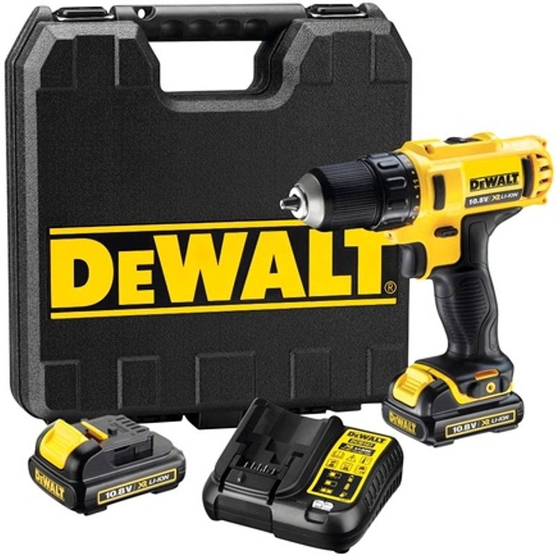 Foto van Dewalt dcd710c2 accuboormachine met 2 accu's