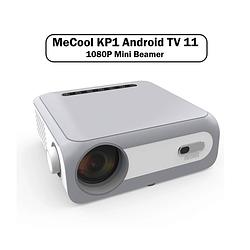 Foto van Mecool kp1 android tv 11 1080p mini beamer - viaplay, ziggogo tv, netflix 4k, disney+ etc. - 4d keystone - 14000 lumens