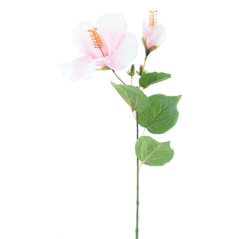 Foto van Nova nature - hibiscus spray pink 64 cm kunstbloemen